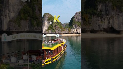 Jumping off a boat in Cat Ba, VIETNAM! 🇻🇳 Share this with your travel buddies 😉 #travelshorts