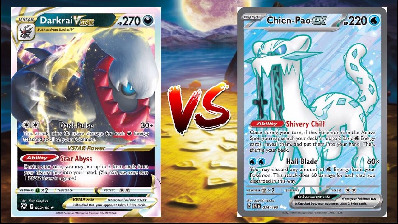 Pokemon TCG Live Darkrai VSTAR Turbo VS Chien-Pao EX Baxcalibur!!