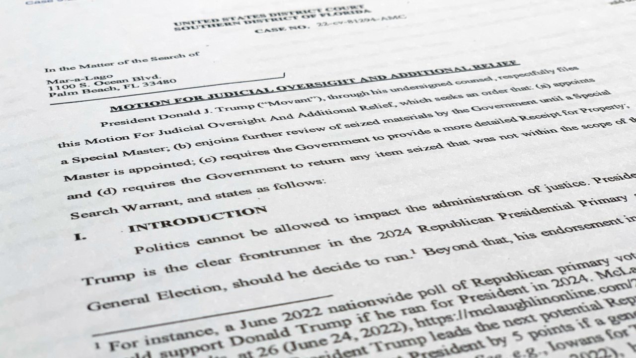 Trump Seeks Special Master To Review Mar-a-Lago Documents