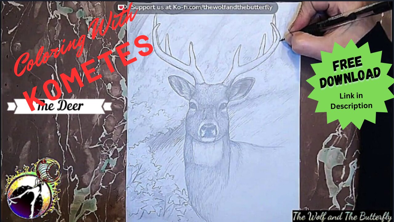 Drawing a Majestic Deer: Free Downloadable Coloring Page with Deer Facts!