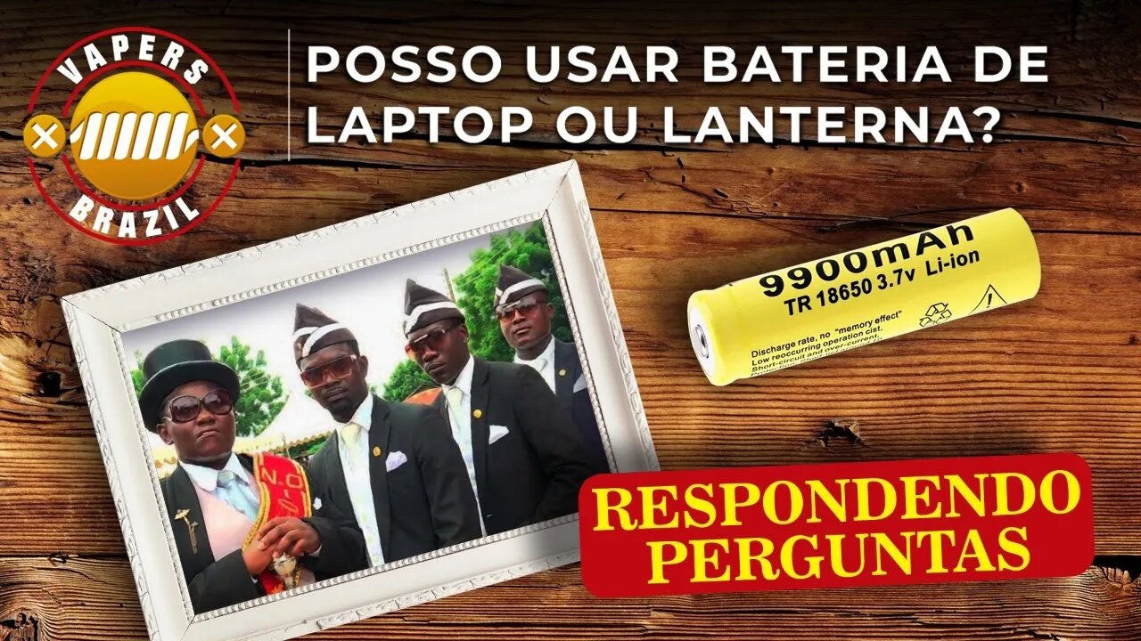 Posso usar baterias de laptop no vape ? e de laterna?