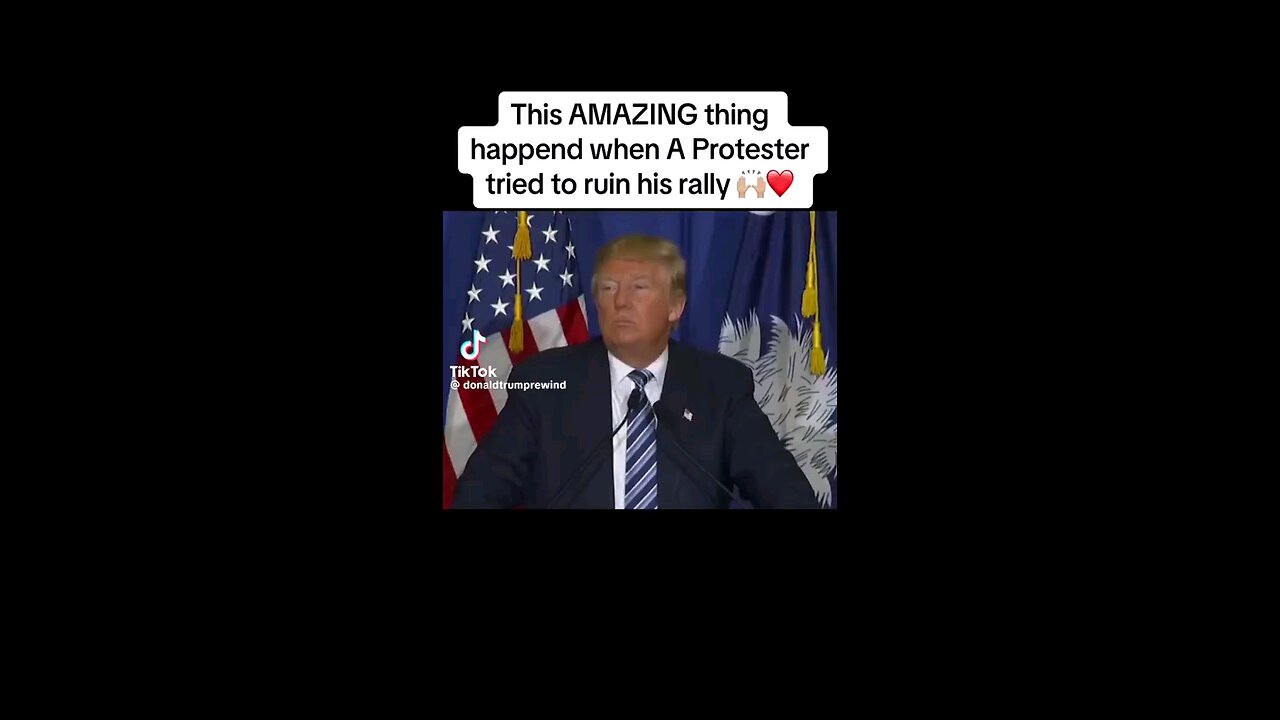 PRESIDENT TRUMP - THIS AMAZING THING HAPPENED WHEN A PROTESTER TRIED TO RUIN HIS RALLY!