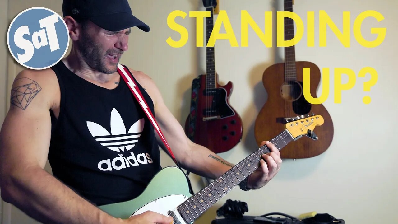 "Why Is It So Hard for Me to Play Guitar Standing Up?" | Maybe Your Guitar Is TOO LOW