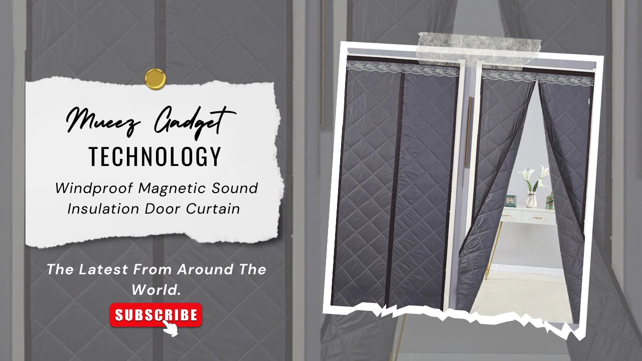 Windproof Magnetic Sound Insulation Door Curtain | Link in description