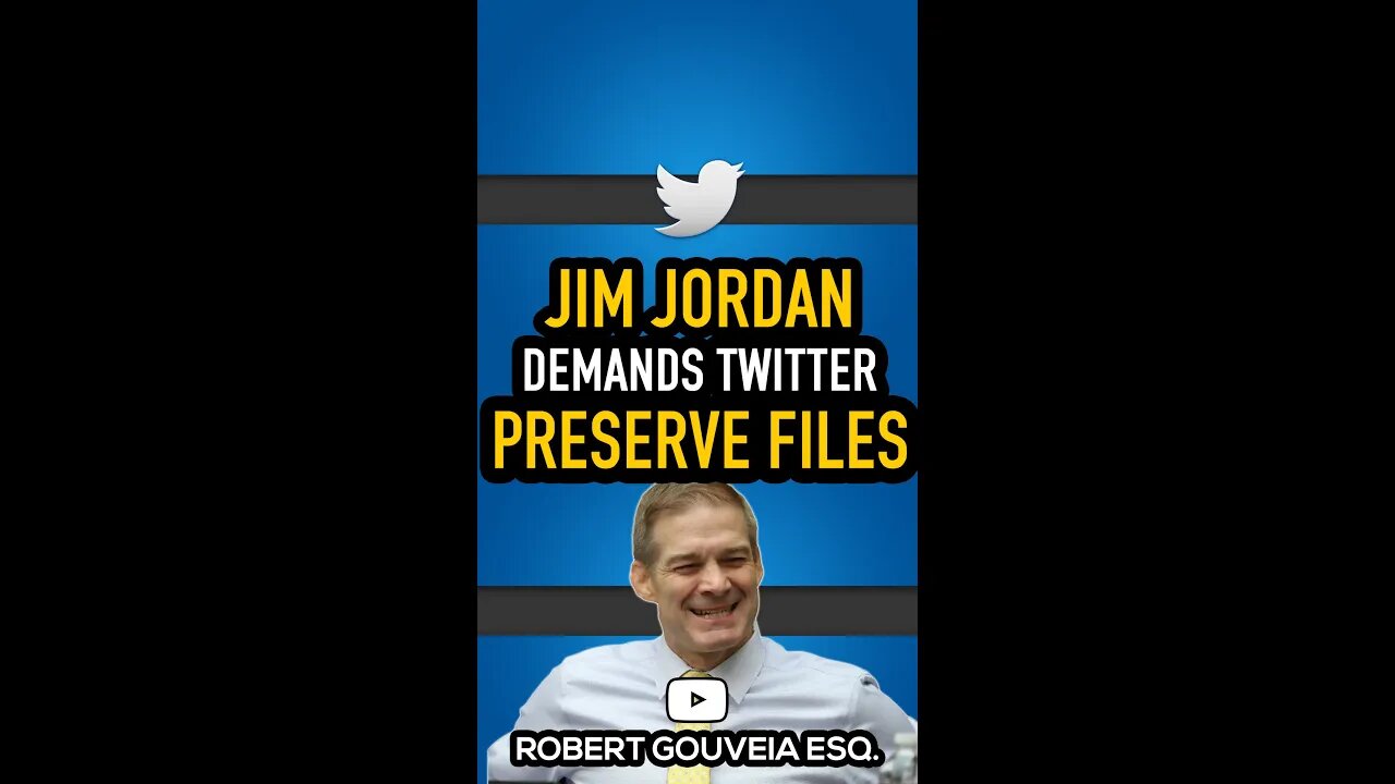 #JimJordan and #GOP Demand #Twitter Preserve #Elon Records #Shorts