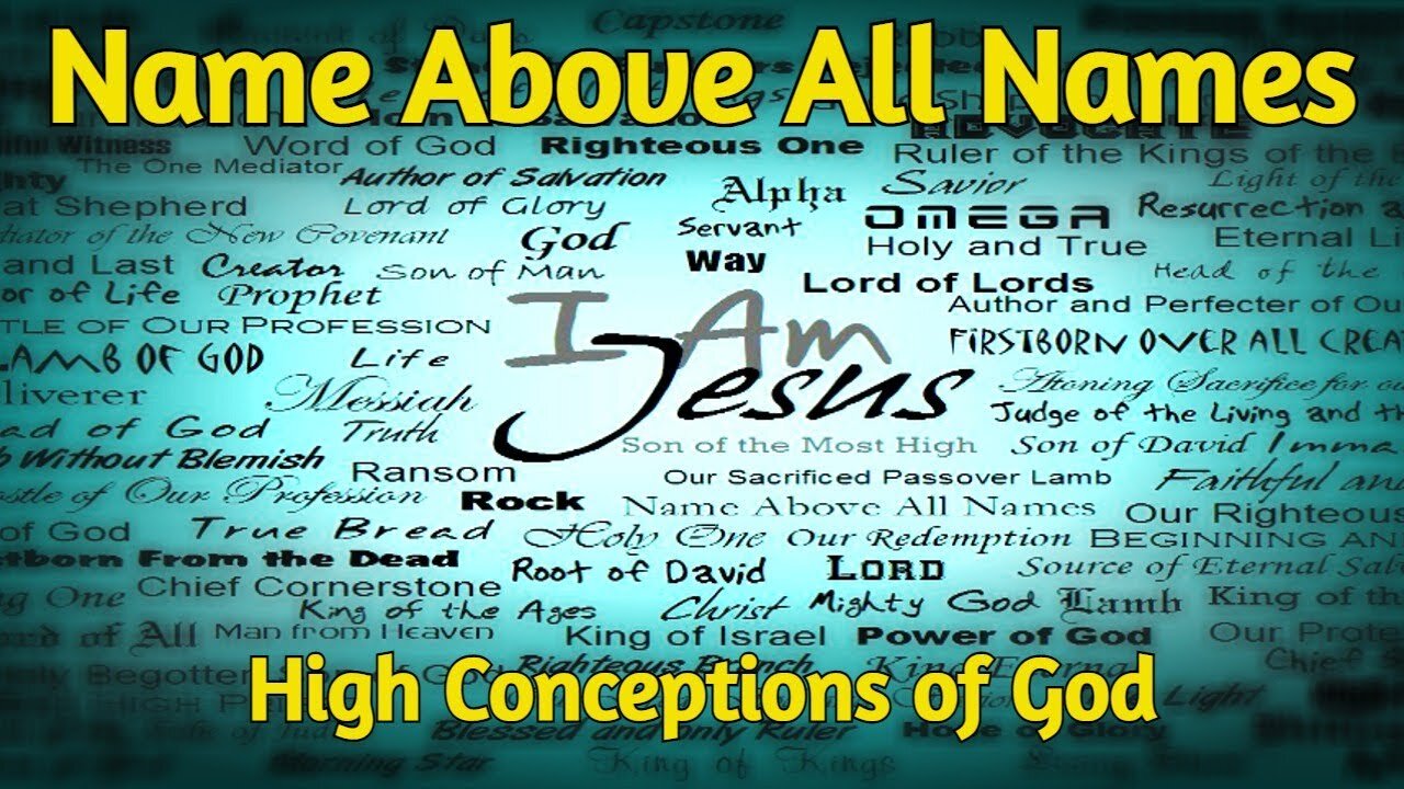 The Names of God High Conceptions of God Part 1 By Rev RE Carroll Stoneboro Holiness Camp Meeting