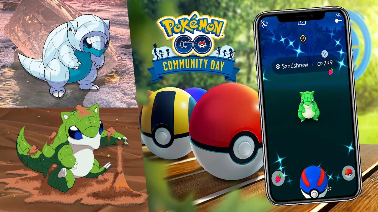 ✅ DIA DA COMUNIDADE DO SANDSHREW POKEMON SHINY! MARÇO 2022! POKÉMON GO!