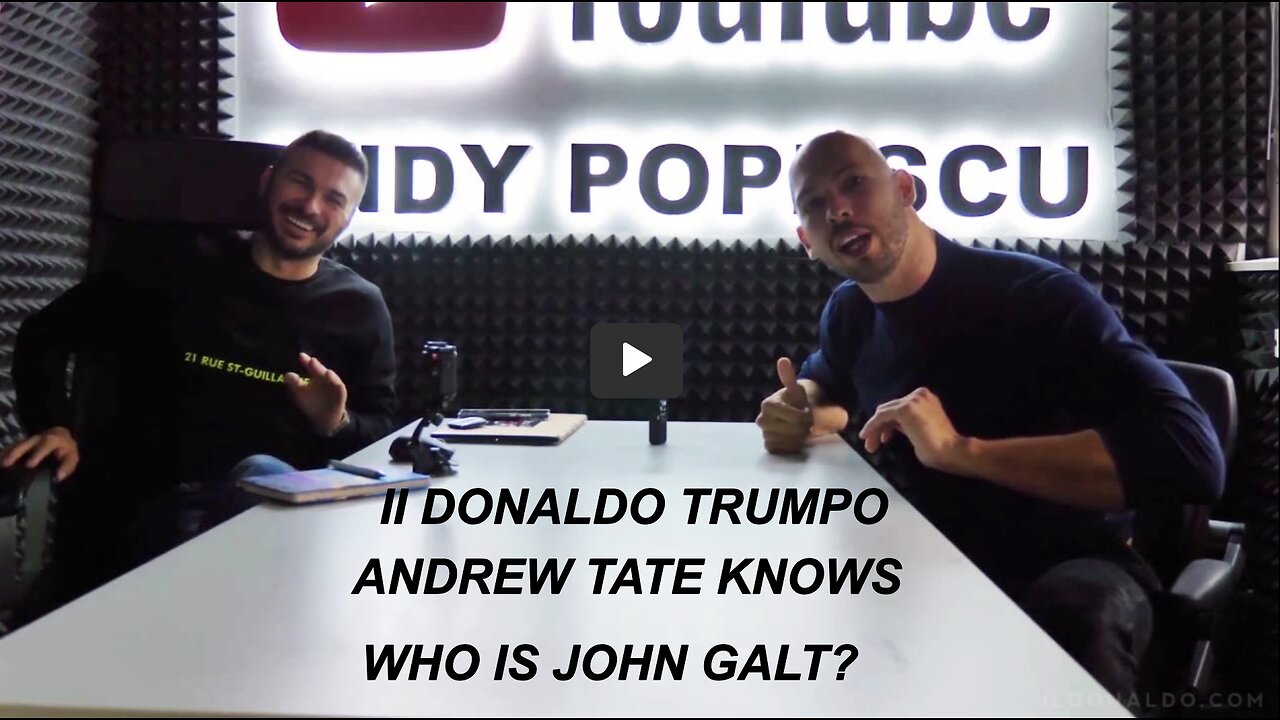 FROM IL DONALDO TRUMPO CHANNEL. BOOOOOOOM!!! ANDREW TATE KNOWS!!!