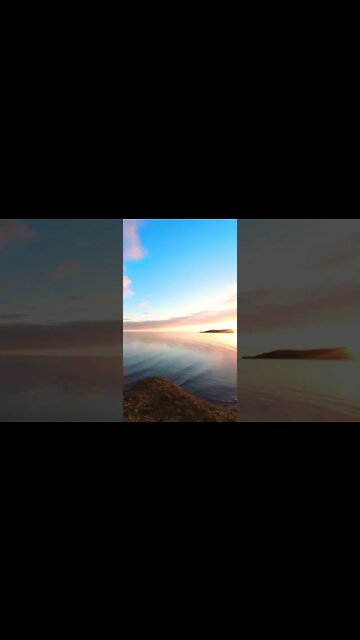 Panning Timelapse of water and sunset