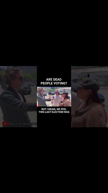 Trumpist Believes Dead People are Voting #shorts