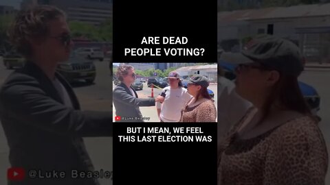 Trumpist Believes Dead People are Voting #shorts