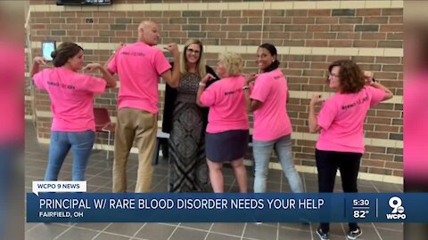 Fairfield West Elementary principal with rare blood disorder needs your help