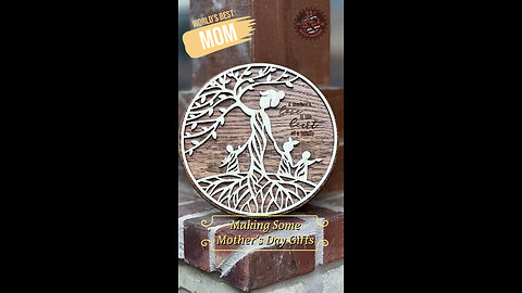 Creating Heartfelt Mother's Day Gifts with the Power of Laser #reels #dandcwooddesigns