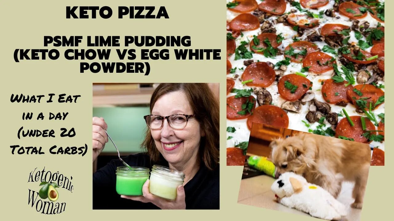 Full Day of Keto | PSMF Pudding: Keto Chow vs Egg White Powder | Keto Pizza w BBBE Bread Crust