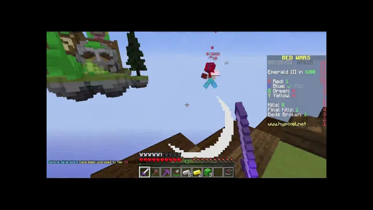 I win 200 bedwars games for homework
