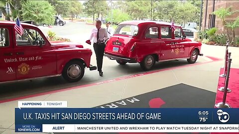 U.K. Taxis hit San Diego streets ahead of game