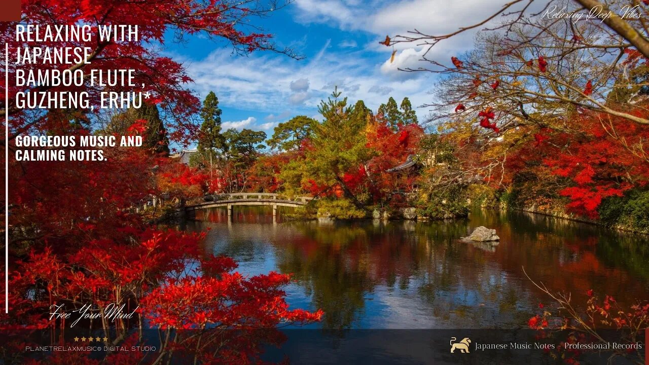 ★︎Gorgeous and Relaxing Music★︎ with Japanese Bamboo Flute, Guzheng, Erhu.