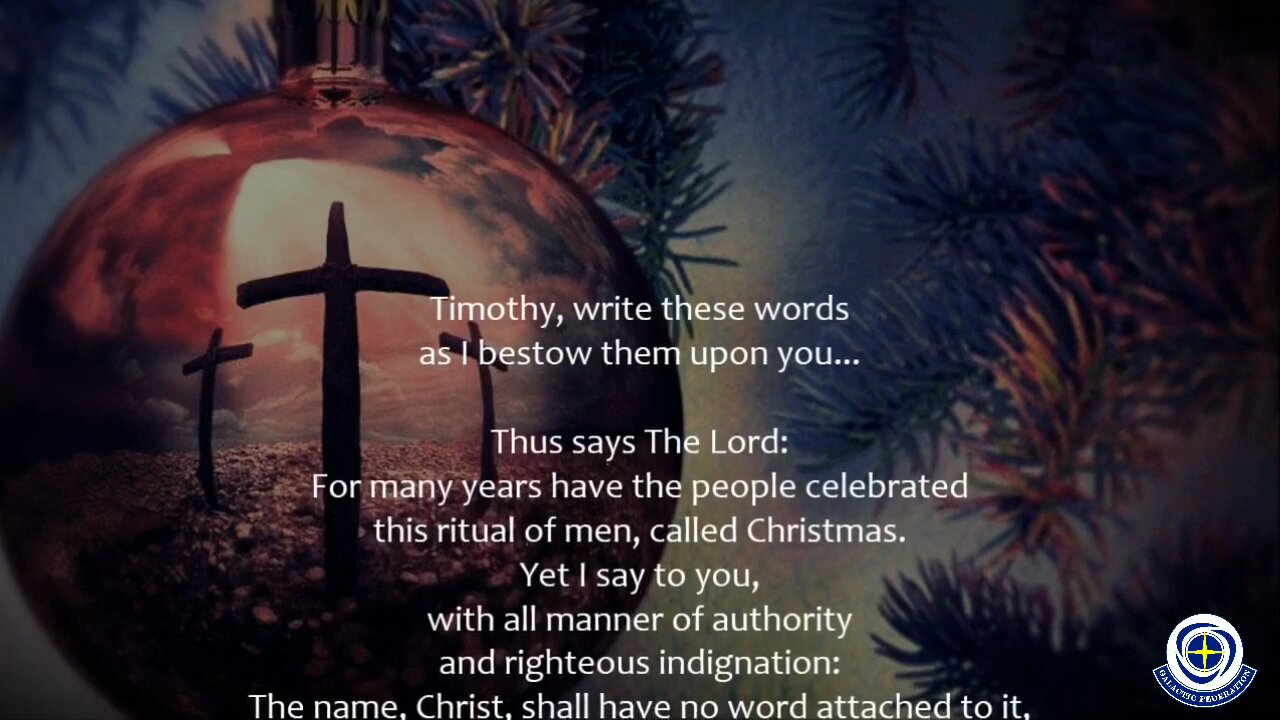 JESUS SPEAKS "CHRISTMAS" 😇👍