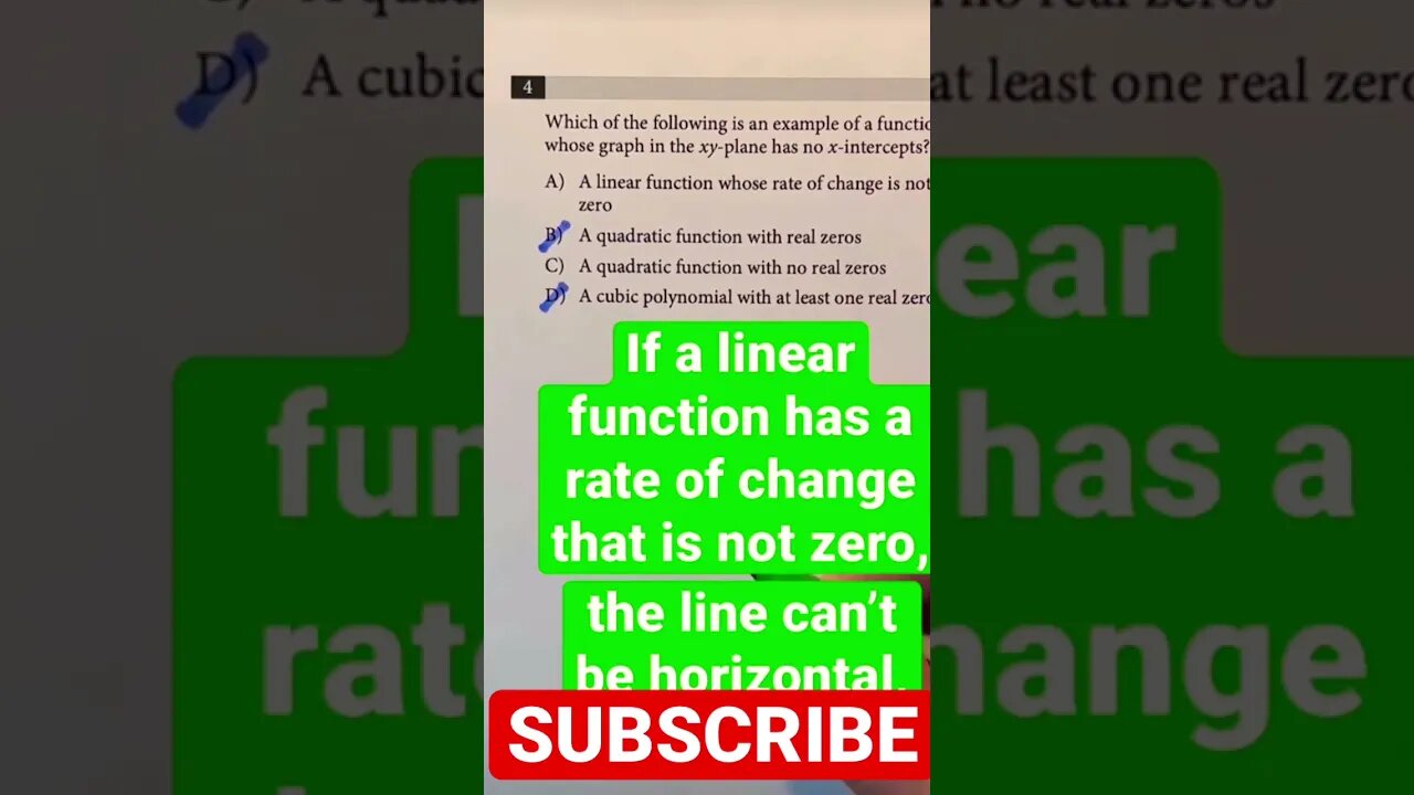 SAT math linear quadratic functions