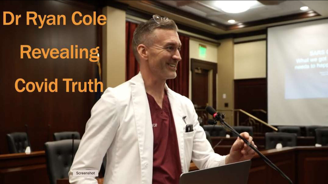 Dr. Ryan Cole Blows The Whole COVID-19 Propaganda Away