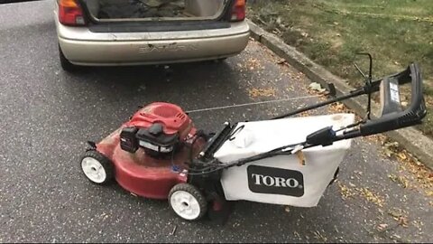 FREE Toro Personal Pace Lawn Mower W Electric Start HOW FIX N FLIP No Start Clean Carb 24 Hours