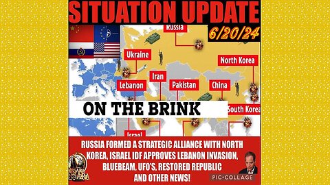 SITUATION UPDATE 6/20/24 - Nato At War W/Russia,Israel & Hezbollah,Trump Trial,Gcr/Restored Republic