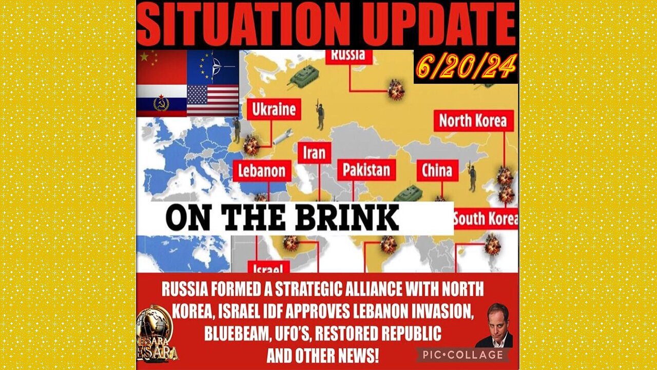 SITUATION UPDATE 6/20/24 - Nato At War W/Russia,Israel & Hezbollah,Trump Trial,Gcr/Restored Republic