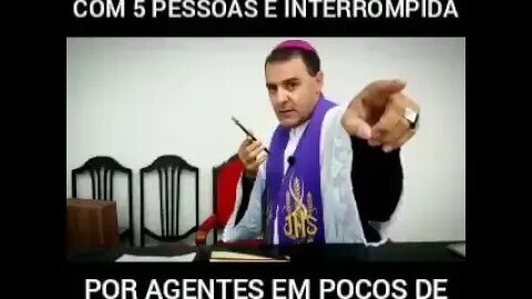BOMBA ! Transmissão de Missa online de portas fechadas com 5 Pessoas na transmissão é interrompida