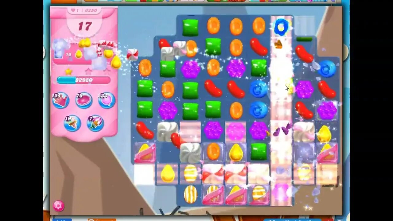 Candy Crush Level 6250 Talkthrough, 20 Moves 0 Boosters