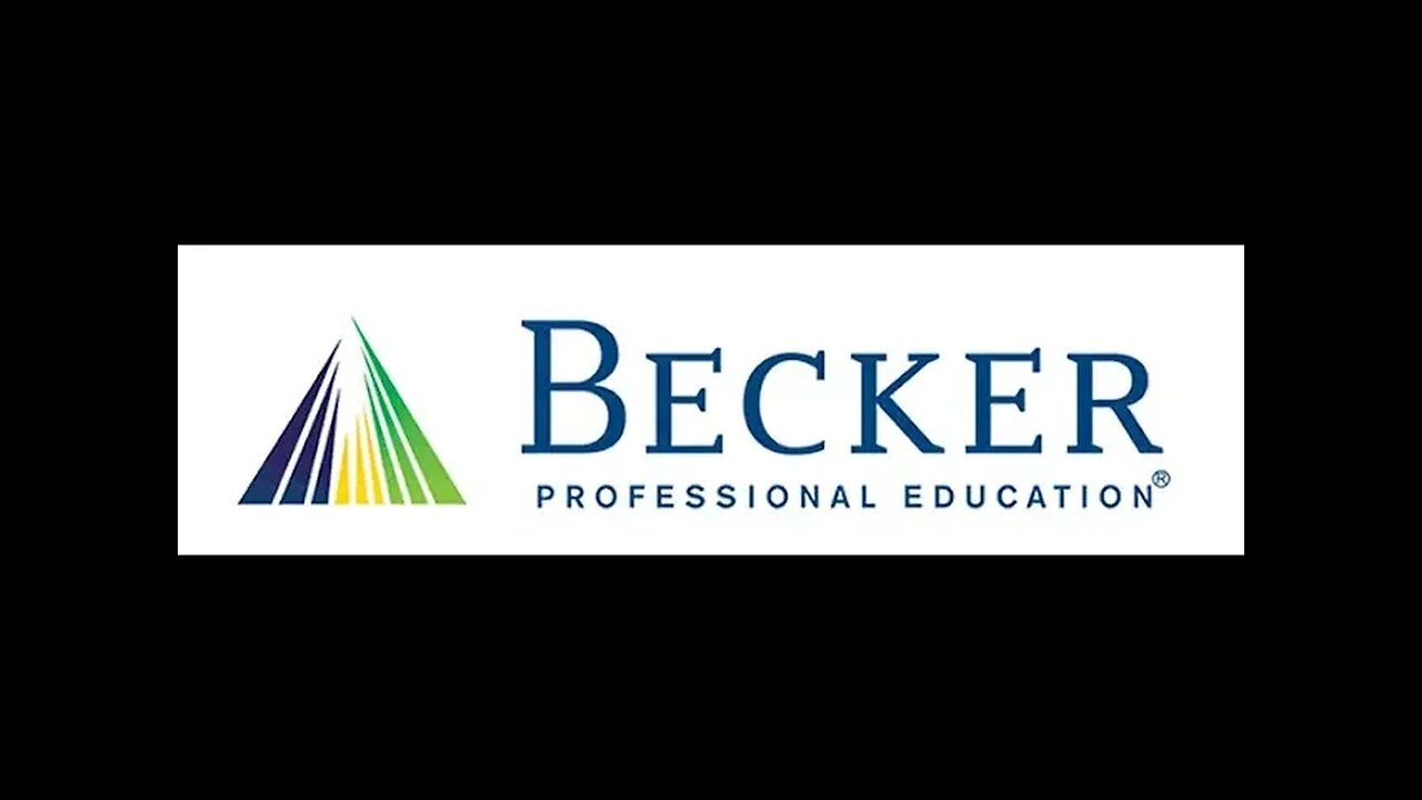 Becker CPA Review Course part 1 of 3