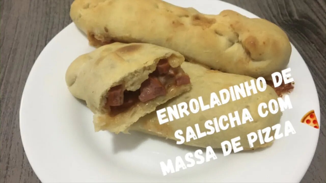 Enroladinho de Massa de Pizza - RECEITA NOSSA DE CADA DIA #FiqueEmCasa e Cozinhe #Comigo