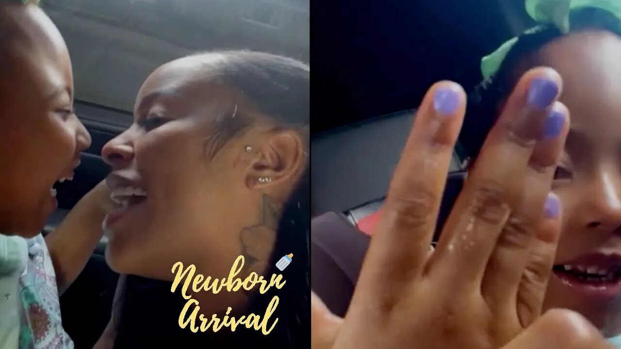 "Get Off Me" Alexis Skyy's Daughter Alaiya Is Actin Brand New After Getting Her Nails Done! 💅🏾