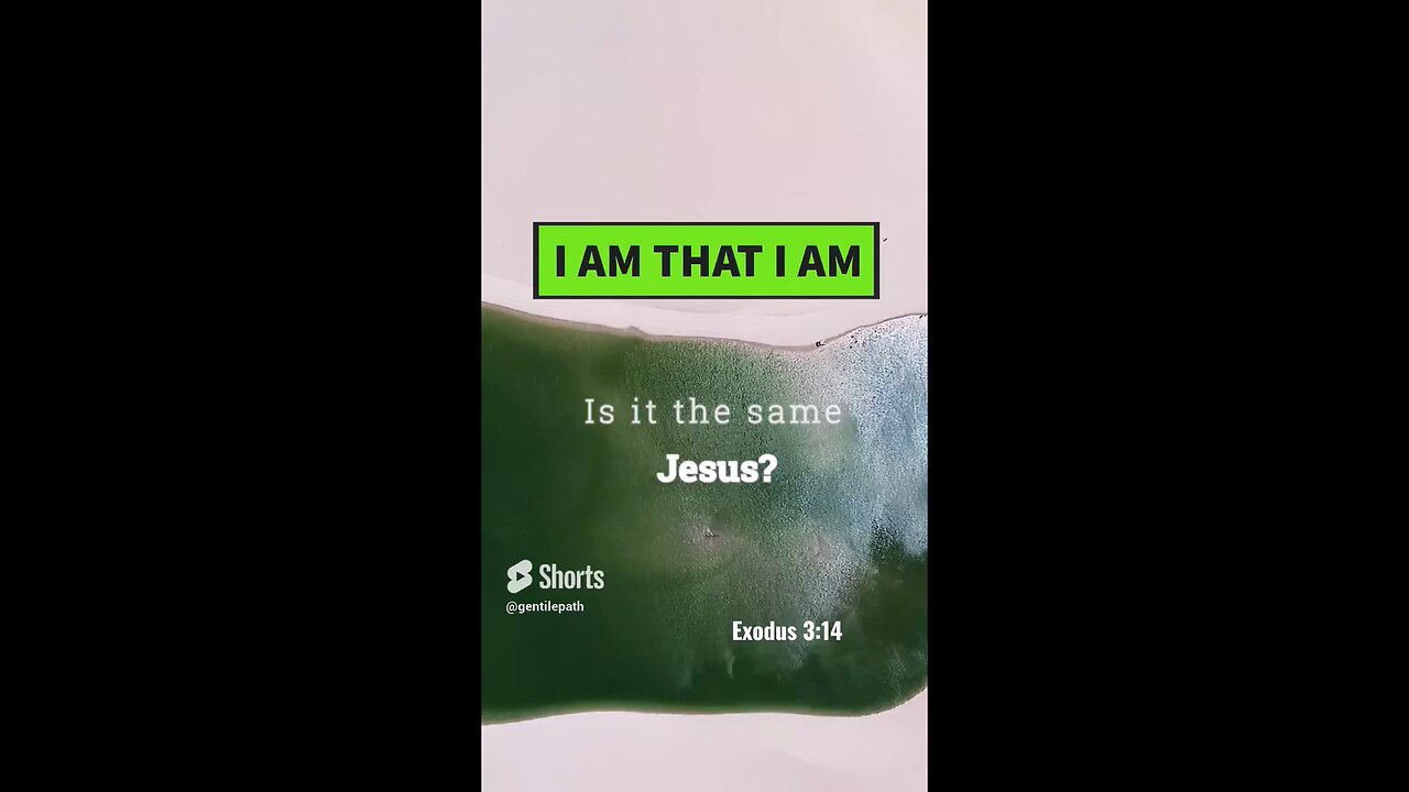 I Am That I Am. Was It Jesus?