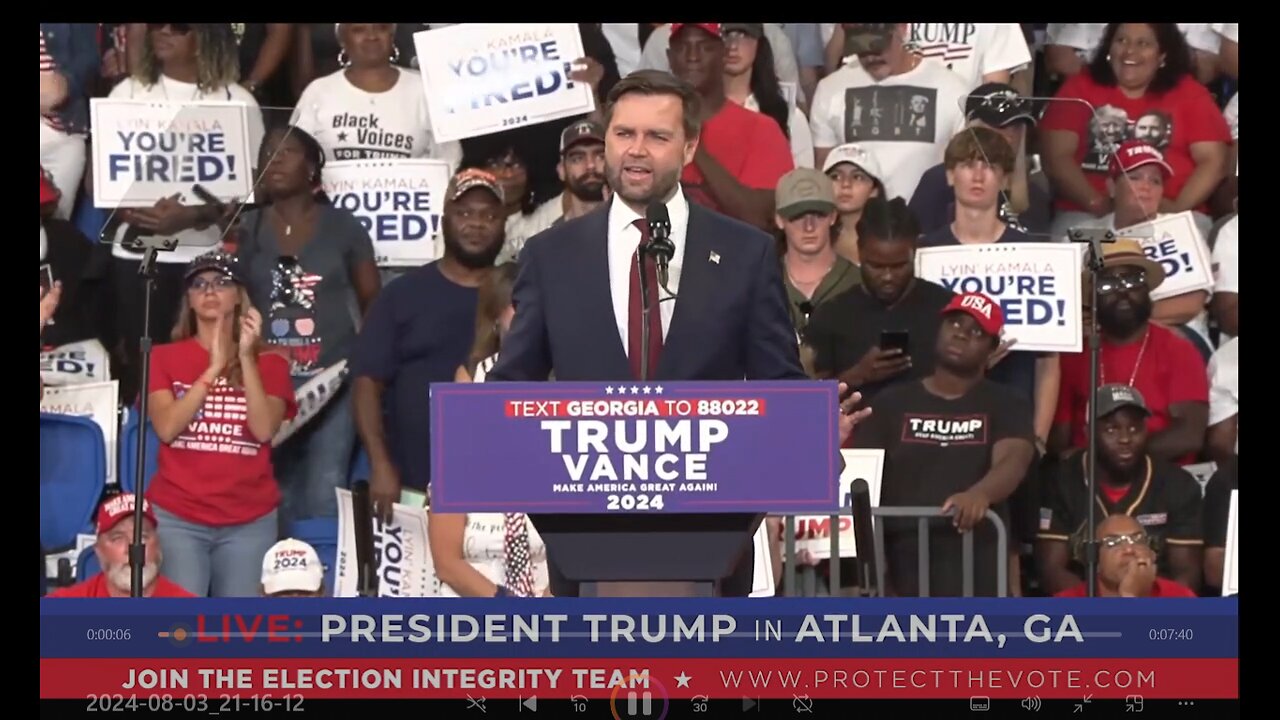 JD Vance at Atlanta, GA