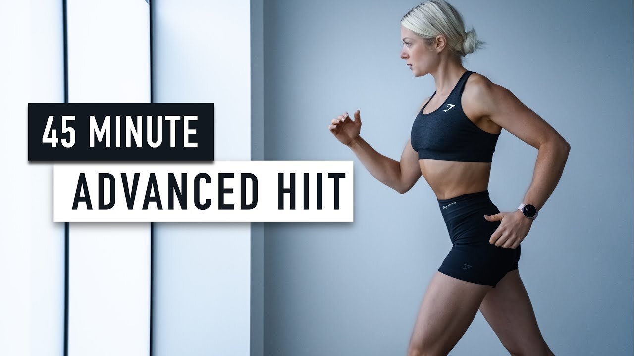 No Equipment 45 MIN KILLER HIIT IT HARD Workout - no repeat, for advanced