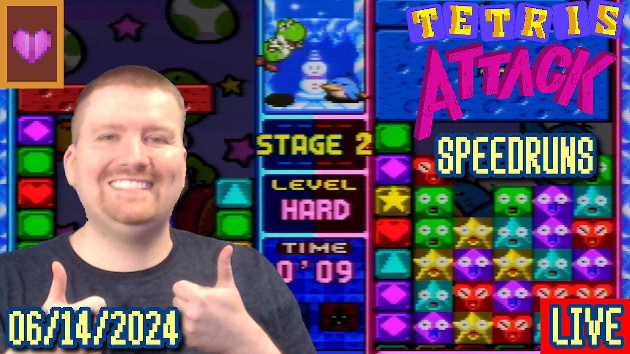 [Tetris Attack Speedruns] Friday Night Salt Mines: Channeling Alex Thach Energy Edition, Doods!