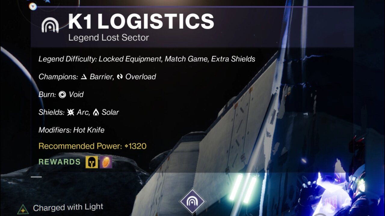 Destiny 2 Legend Lost Sector: The Moon - K1 Logistics 2-9-22