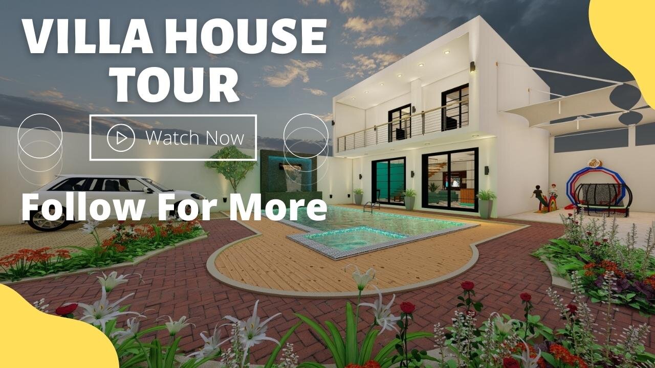 Villa Hour Tour | Farmhouse Design | 2 Stories Modern Villa Design | 3D Design | Resort Design Tour