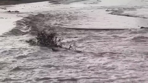 Flooded streets in the Apache Junction area Thursday