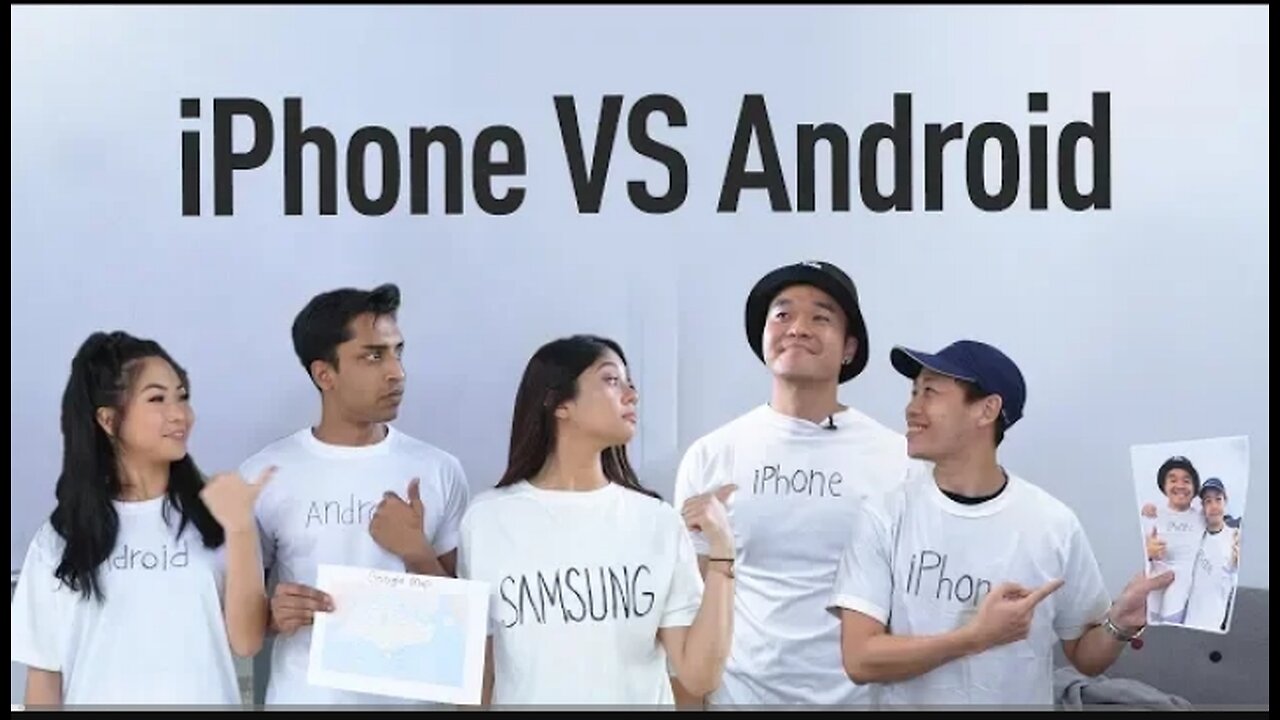 iPhone vs Android who is the best mobile funny video