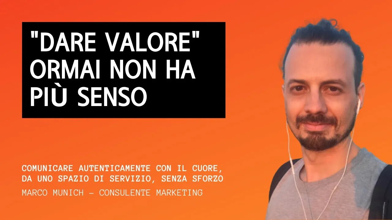 "DARE VALORE" ORMAI NON HA PIÙ SENSO