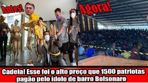 Cadeia! Esse foi o alto preço que 1500 patriotas pagão pelo ídolo de barro Bolsonaro