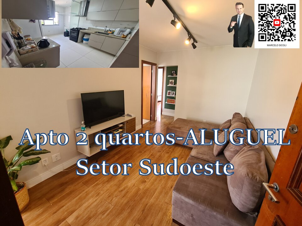 Setor #Sudoeste #aluguel - apto 2 quartos- vazado - qd 02 - Setor Econômico #sudoeste #brasilia #df