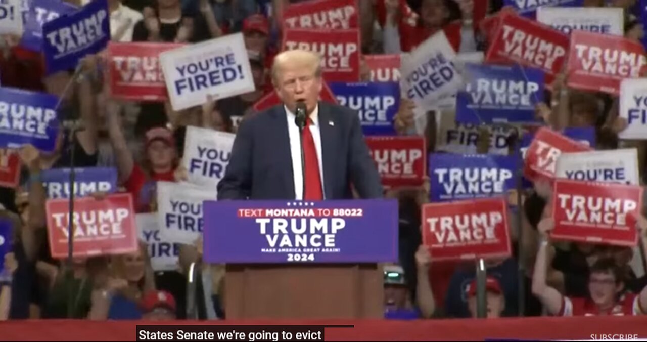 LIVE Donald Trump hosts MAGA rally in Montana