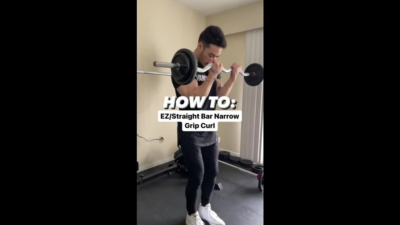 Work that BICEPS PEAK with the narrow grip CURL!