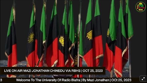 Welcome To The University Of Radio Biafra | By Mazi Jonathan | Oct 25, 2023