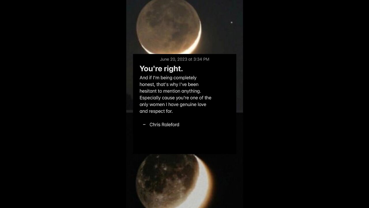 You're right