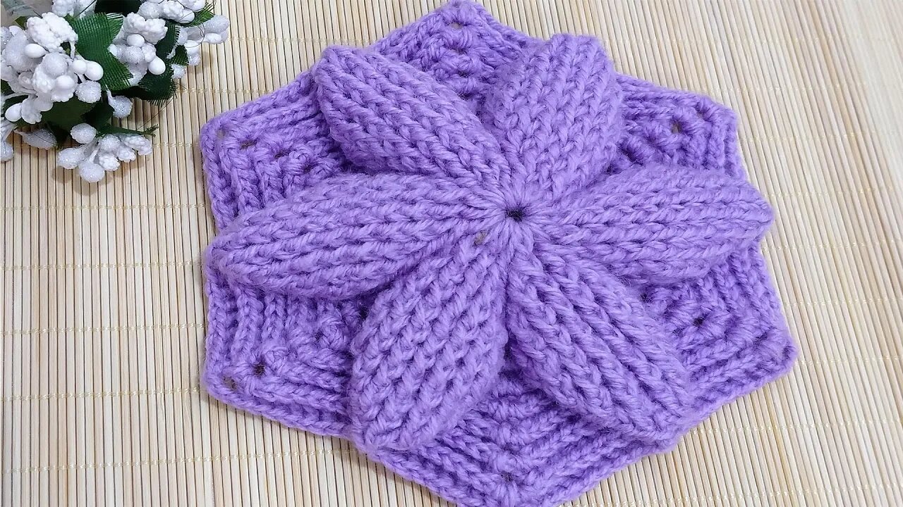 How to make a crochet hexagon motif ( left handed ).