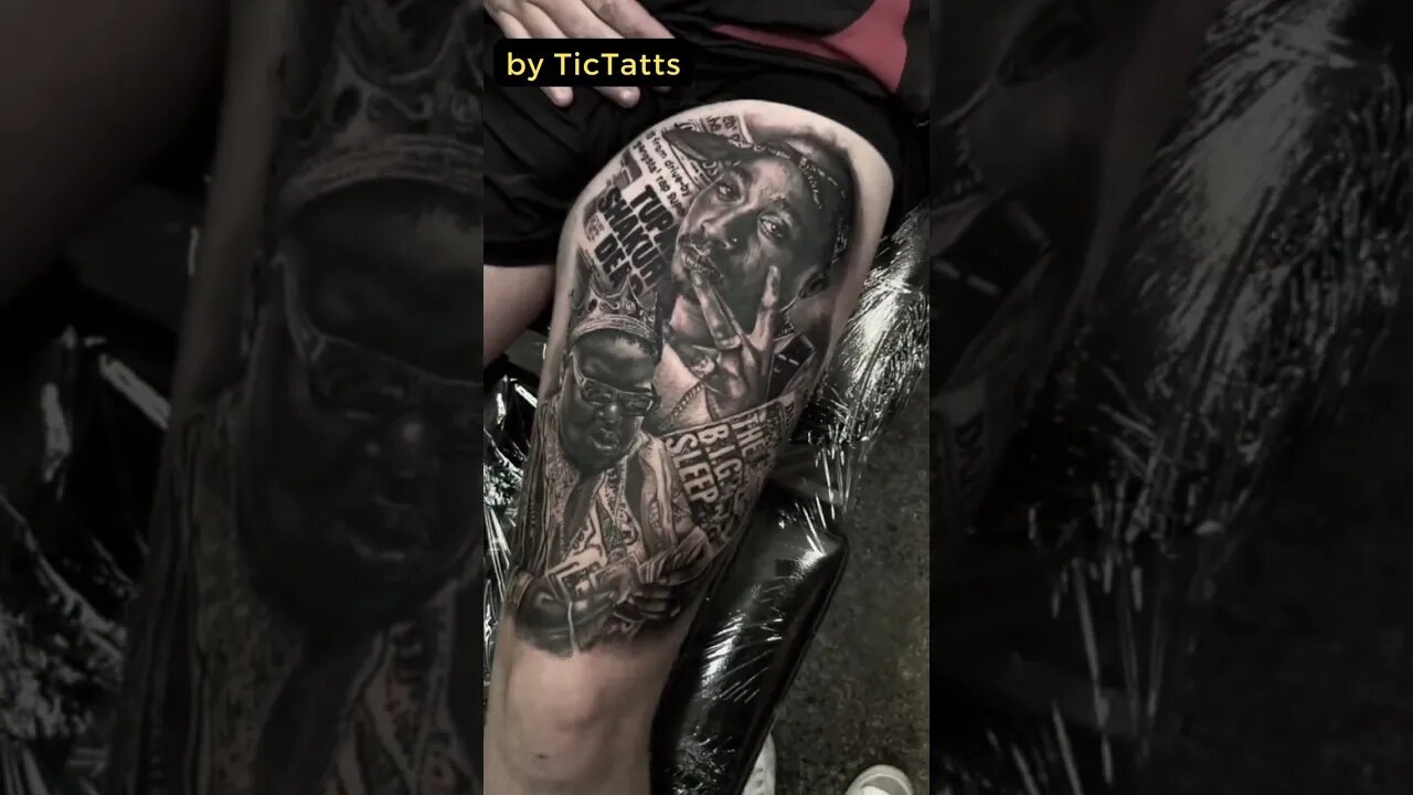 Stunning work by TicTatts #shorts #tattoos #inked #youtubeshorts