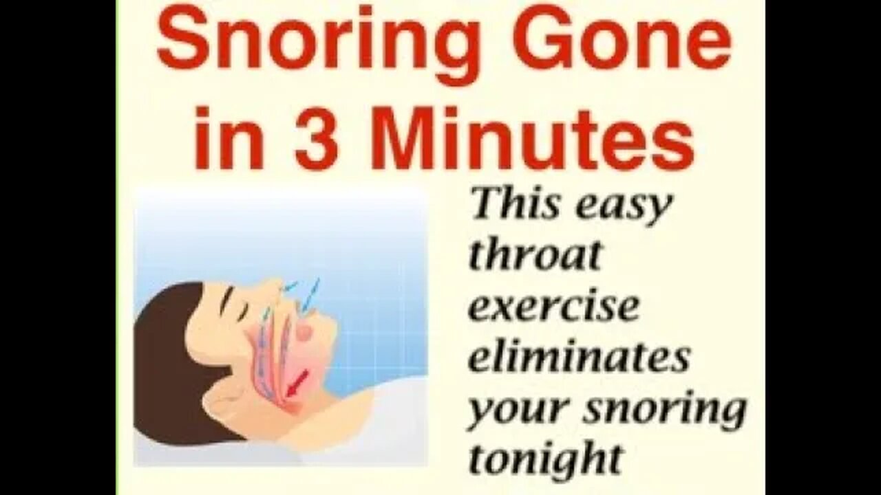 Want To Stop Snoring? Learn These Throat Exercises to Stop Snoring Tonight!